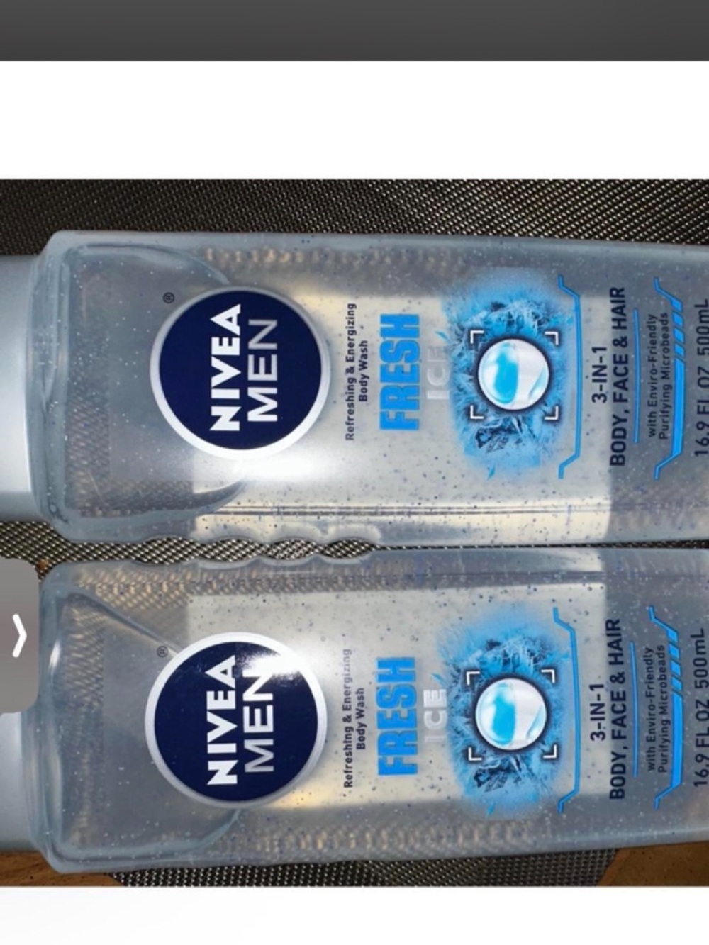NIVEA MEN Fresh 3-in-1 Body, Face & Hair Wash - Clear Blue